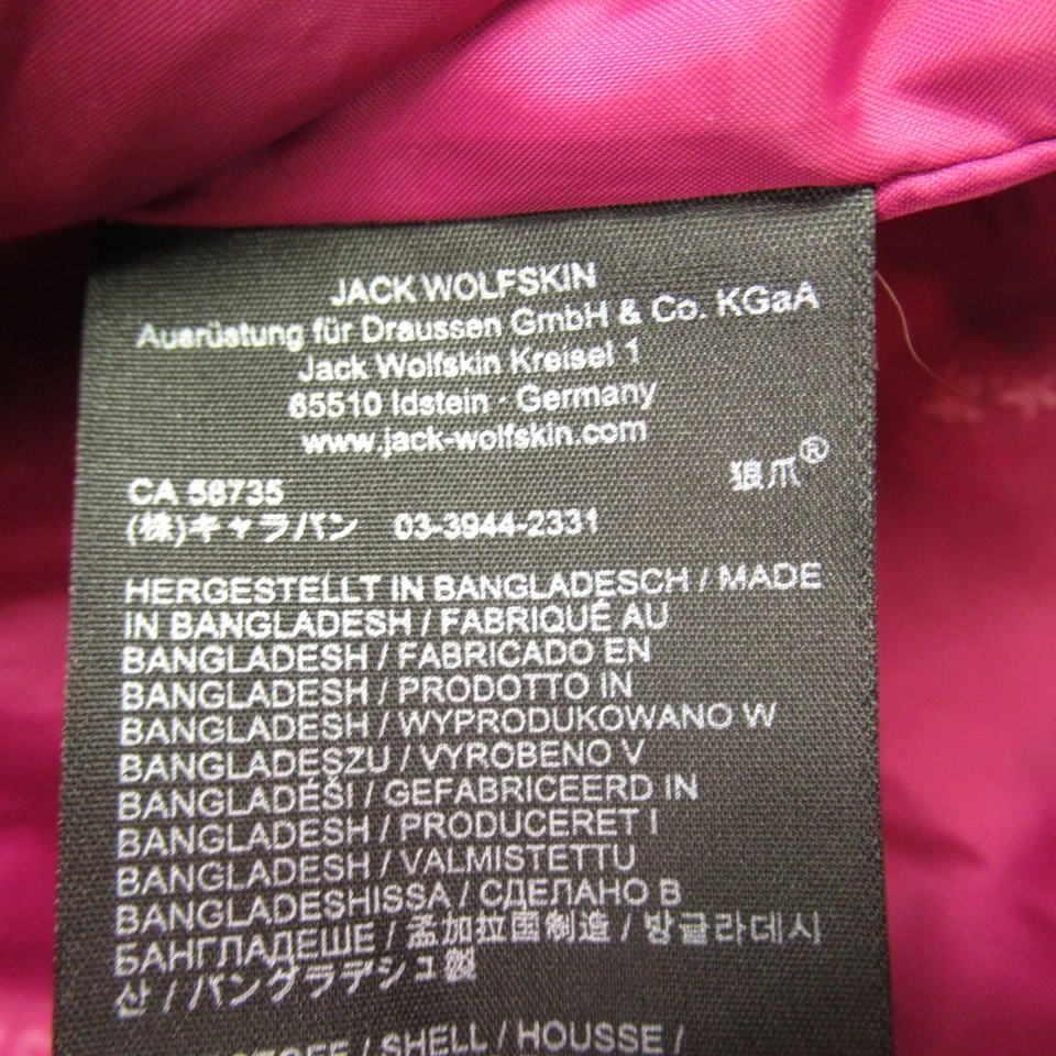 Chaqueta Jack Wolfskin para mujer pequeña cremallera completa manga larga bolsillos con capucha acolchada Foto 4 de 4