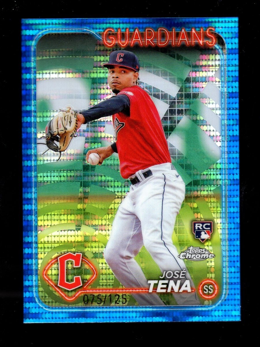 2024 TOPPS CHROME BLUE SONAR #29 JOSE TENA RC 75/125 GUARDIANS