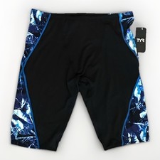 TYR Men's Durafast Elite Jammer Swimsuit, Blue Ice, 38, New