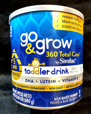SIMILAC 360 TOTAL CARE TODDLER DRINK with 5 HMO PREBIOTICS..24oz 680g..AUG2026