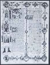 15th c. The Sherborne Missal, p. 216, Image, Magic Lantern Glass Slide