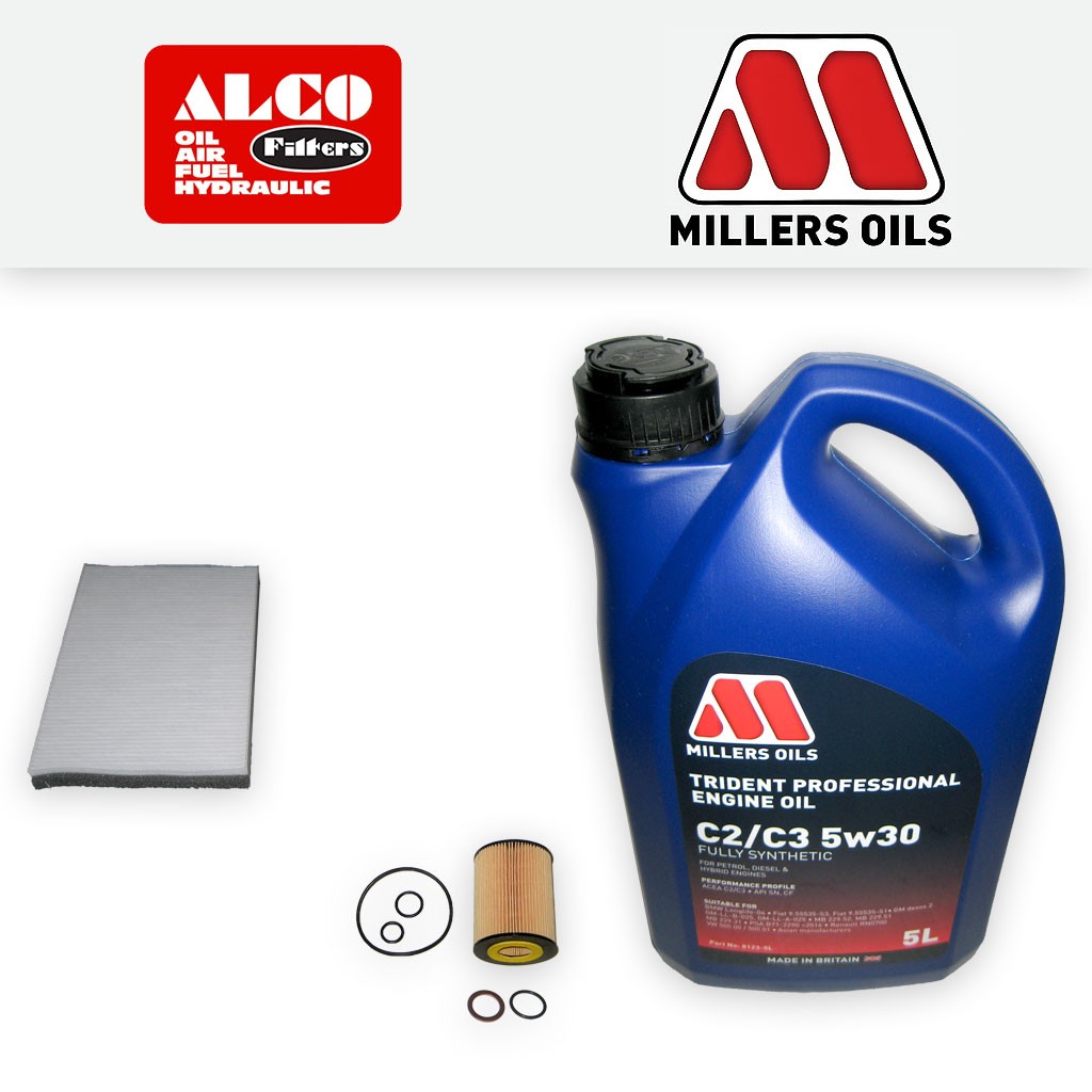 SERVICE KIT for VAUXHALL/OPEL ASTRA H 1.7 CDTI OIL CABIN FILTER +OIL (2004-2009)