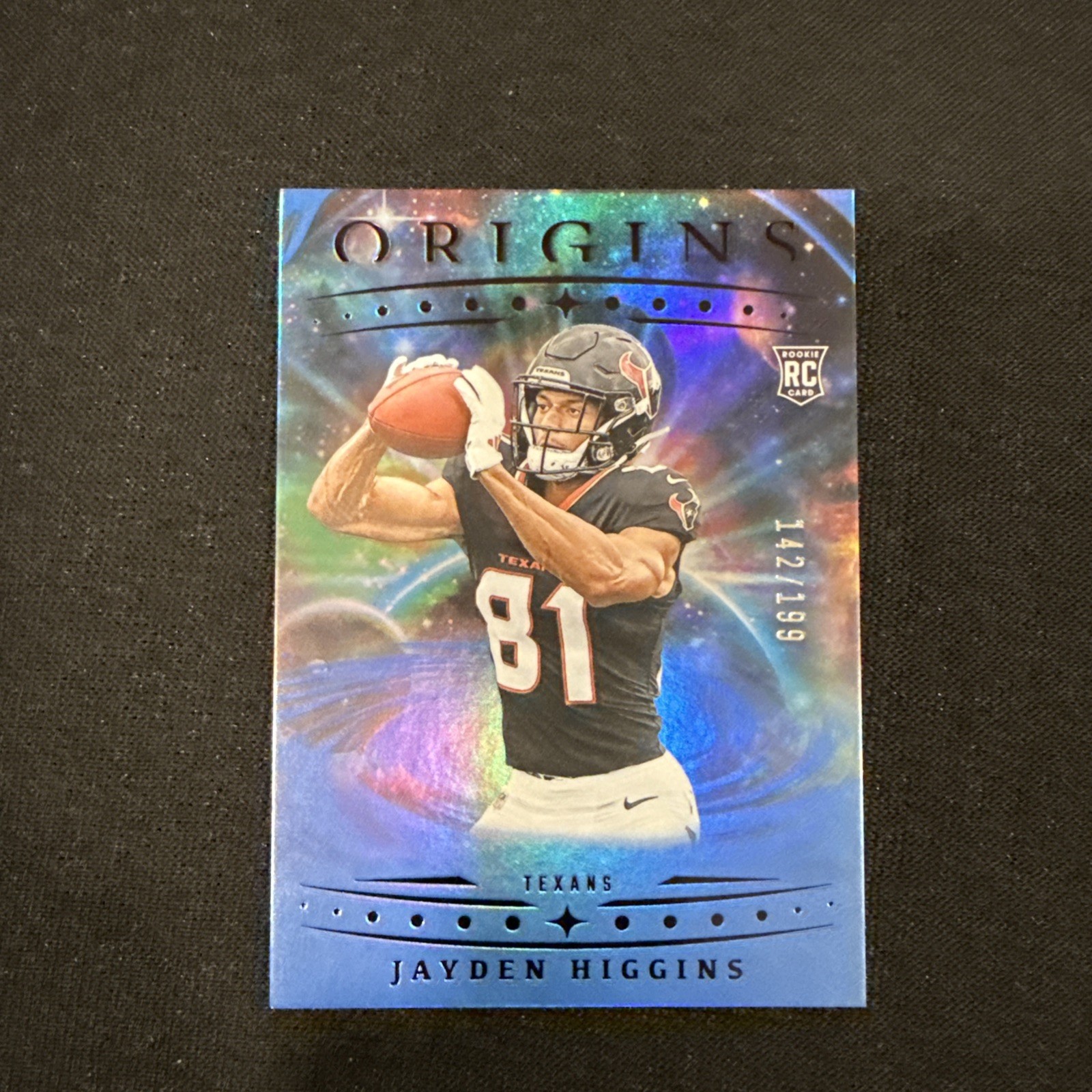 2025 Panini Origins - Rookies Jayden Higgins, Jayden Higgins #132 Blue /199 (RC)