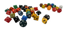 41 Pieces Dice Set Mix Color Dice Polyhedral Dice Assortment Various Types