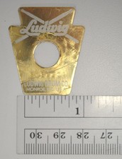 LUDWIG KEYSTONE DRUM BADGE, MONROE NC, SERIAL NUMBER