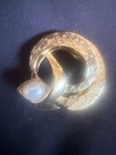 Lieba USA Vintage Gold Tone Swirl Faux Pearl Scarf Clip Accessory — photo 1