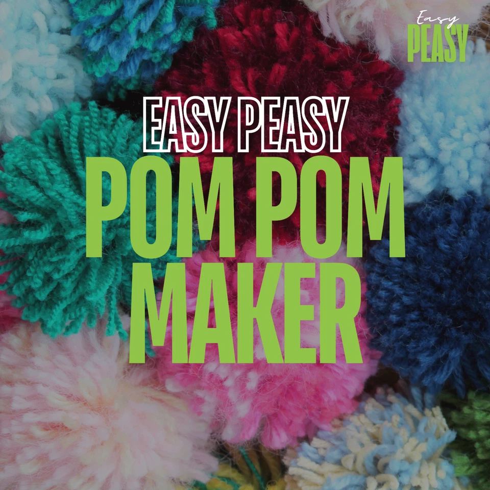 NEW POM-POM MAKER from "Easy-Peasy" SILLY PRICE with FREE POSTAGE and FREE GIFT. - Image 2 of 4