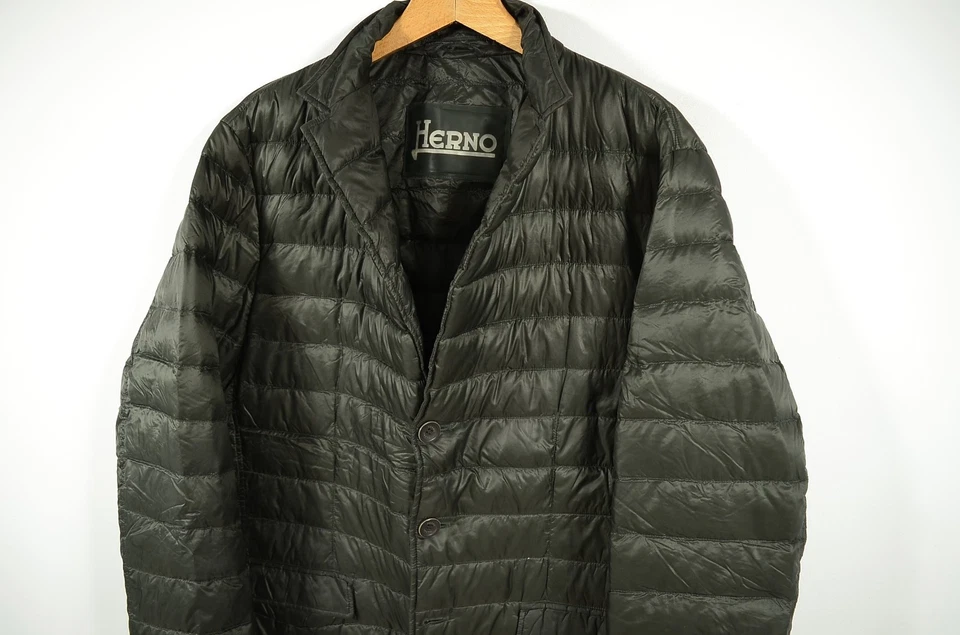 HERNO _ MEN'S PREMIUM QUILTED DOWN PUFFER JACKET LIGHTWEIGHT SLIM_ size 58 / 3XL - Image 2 of 4