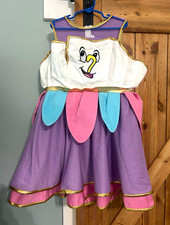 Disney Princess Costume Dress Girls M 7/8 Purple/White Pink/Blue Polyester Zip
