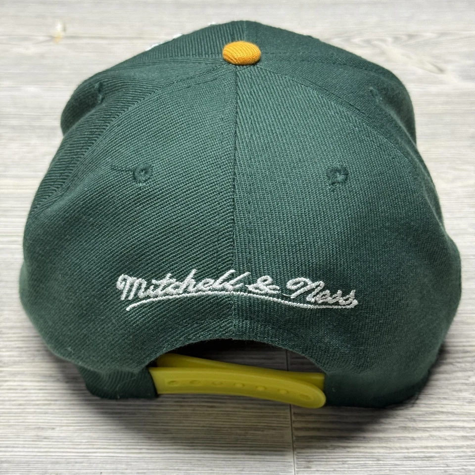 Green Bay Packers Sombrero Gorra Snap Back Verde Amarillo NFL Fútbol Script Casco Para Hombres Foto 4 de 4