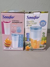 Sonifer SF-8130 Portable Blender Cup, USB Rechargeable, 1300ml, 6 Blades