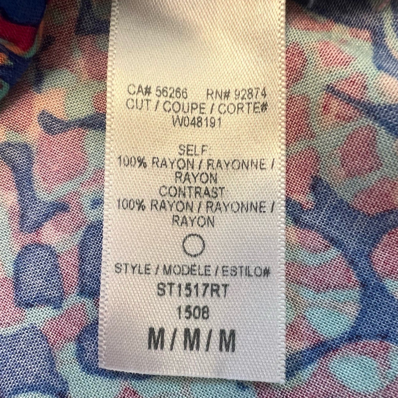 Splendid Multicolor Pattern Collared V-Neck Blous… - image 10