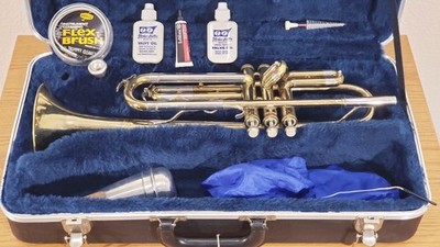 【やっちゃん】Buescher Aristocrat B♭管トランペット Vintage Buescher Aristocrat Trumpet USA Brass w/ Case Mouthpiece