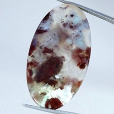 29.20Cts 100 Natural Aqua Chalcedony Oval Cabochon Gemstone 22X40X4MM