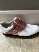 Footjoy Ladies White And Pink AQL Golf Shoes Size UK5.5 