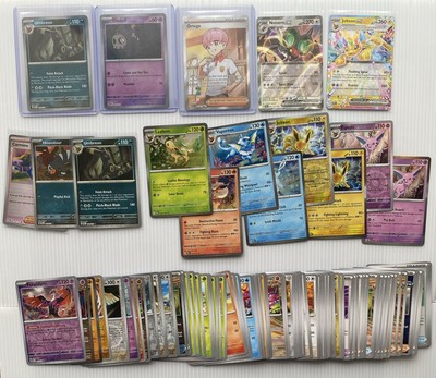 Pokemon Prismatic Evolutions Card Lot - Umbreon 059 Master Ball IR ex and More