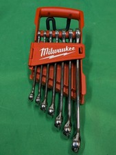 Milwaukee SAE Combination Wrench Set 48-22-9407 7 PC Mechanics Tool Set - USED