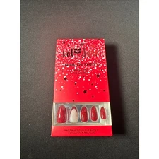 Red Aspen Dashes - Sparkly Red Mani - Free Shipping