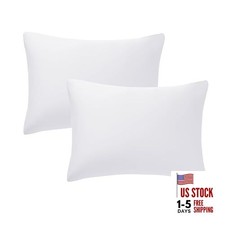 100 Cotton Toddler Pillow Protectors with Invisible Toddler 2Pack White