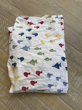 Pottery Barn Kids Island Surf Fish Ocean Baby Crib Fitted Sheet 100 Cotton