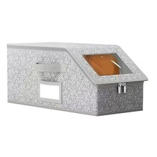 Sturdy Zippered Hat Storage Box For Men Nonwoven Fabric Organiser Transparent