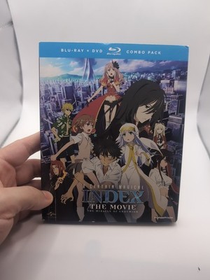 Certain Magical Index Miracle of Endymion Bluray/DVD w/ Slipcover