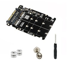 New M.2 NVME SSD Key M NGFF SATA SSD Key B to U.2 SFF-8639 Adapter Module