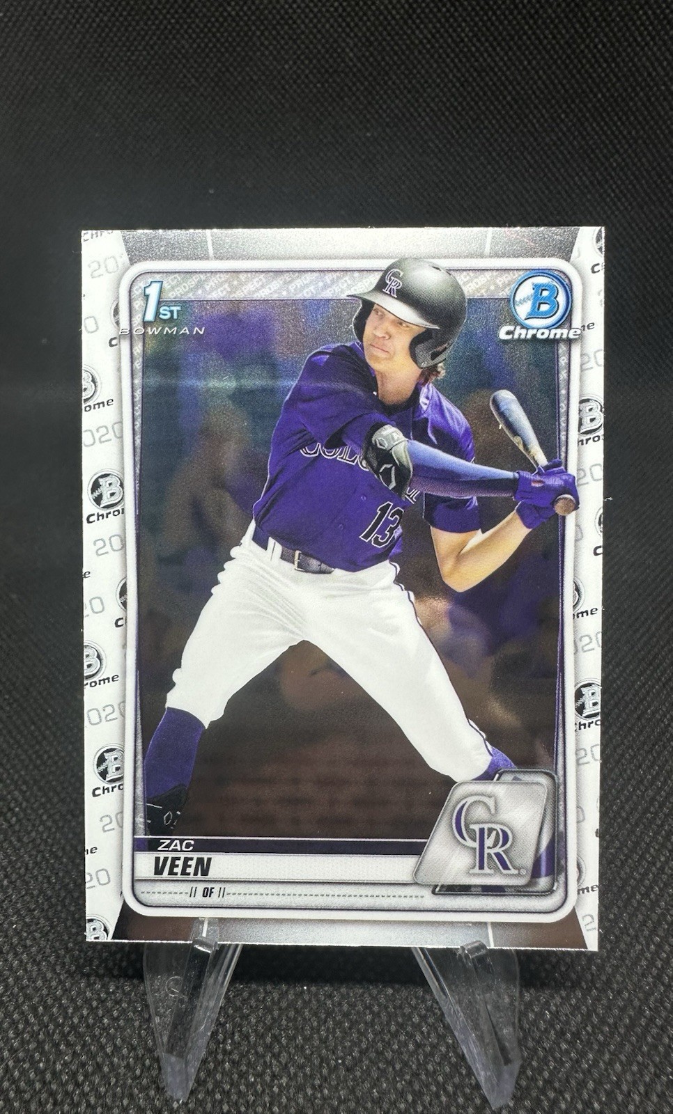 2020 Bowman Draft - Chrome Zac Veen #BD-107 Swinging (RC)