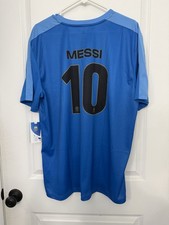 ⚽️ Lionel Messi # 10 soccer jersey Blue Argentina National Team Mens XL NWT