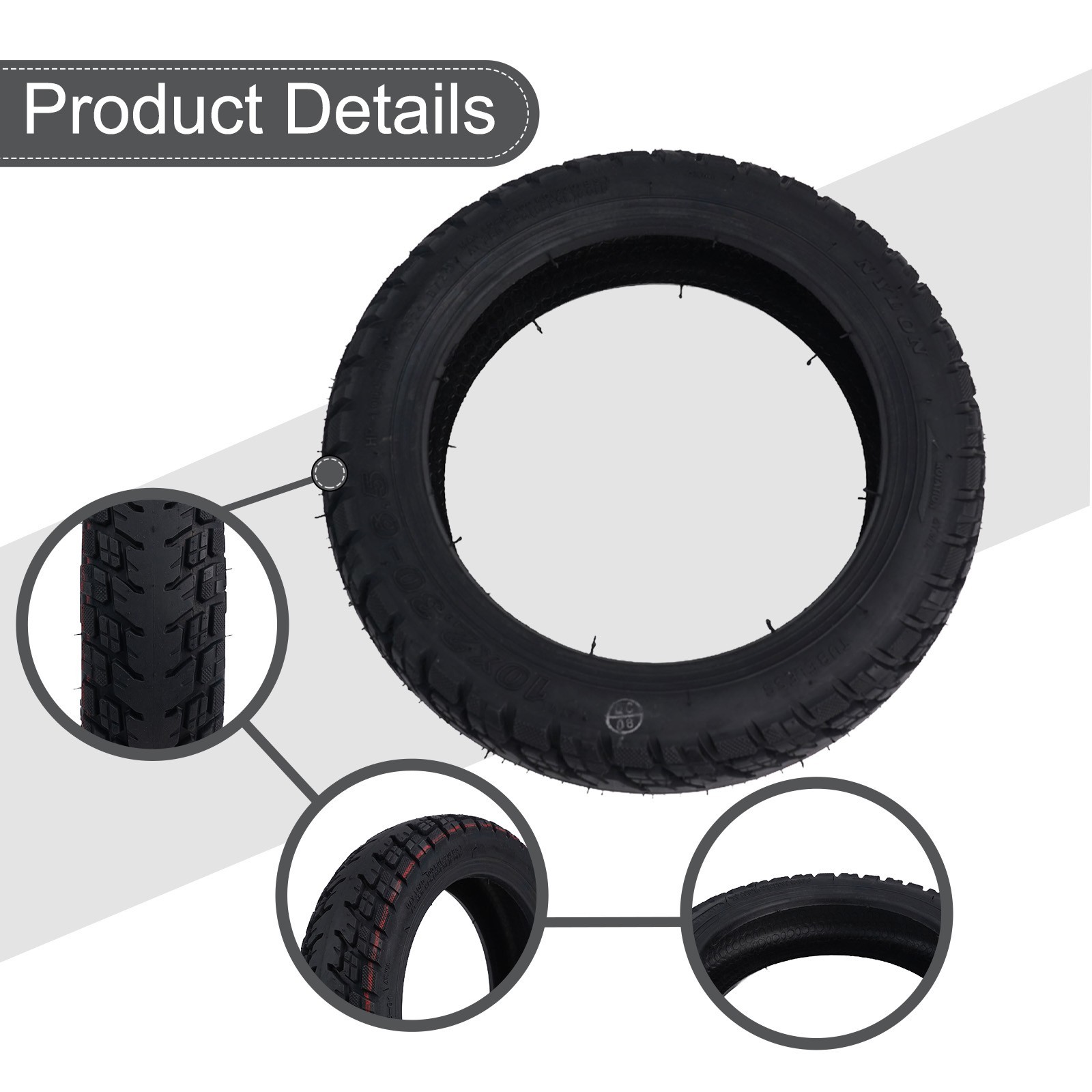 10-Inch Tubeless Tire for NIU KQI2 Scooter – Durable High Performance