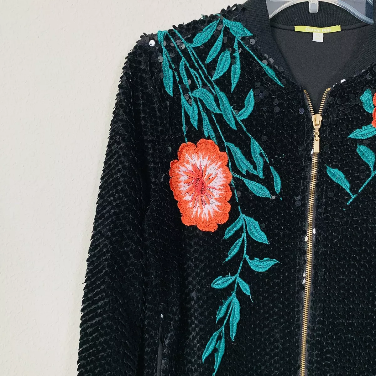 Gianni bini top sequin blazer