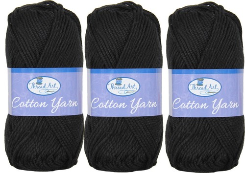 3 & 6 Packs 100% Cotton Crochet Yarn - 30 Colors -50g Skeins- #4 Worsted Med Wt - Picture 13 of 68