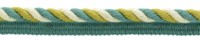 Twisted Rope Cord Mit Lip W162 Pond Green Baumwolle 1Y Cord Trim