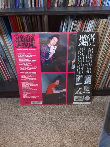 Napalm Death From Enslavement To Obliteration RSD 2023 1/ 1,000 Color Vinyl - Picture 3 of 3