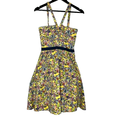 Viola Anthroplogie Halter Pattern A-Line Fit and Flare Dress NEW | eBay