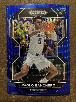 2022-23 Panini PRIZM Draft Picks #52 Paolo Banchero Blue Wave