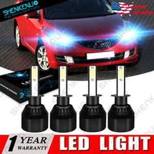 For Mazda 6 2003-2008 4h1 8000k Cob Led Headlight Bulbs High Low Beam Combo Kit