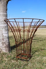 Large Cone Topiary Flower Trellis, Metal Plant Climber Wrought Iron