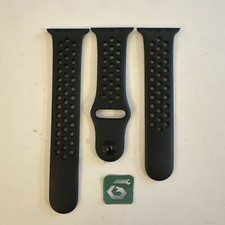 Apple Watch Nike Sport Band 44mm 42/45/46/49 Genuine OEM Black S/M/L Used