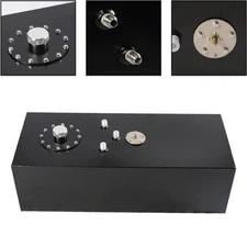 19 GALLON/72L ALUMINUM LIGHT SLIM FUEL/GAS TANK CELL+LEVEL SENDER+NECK TOP-FEED