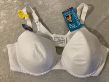 Vanity Fair Womens White Bra Size 42C Underwire 76380 Full Figure NEW w/Tags
