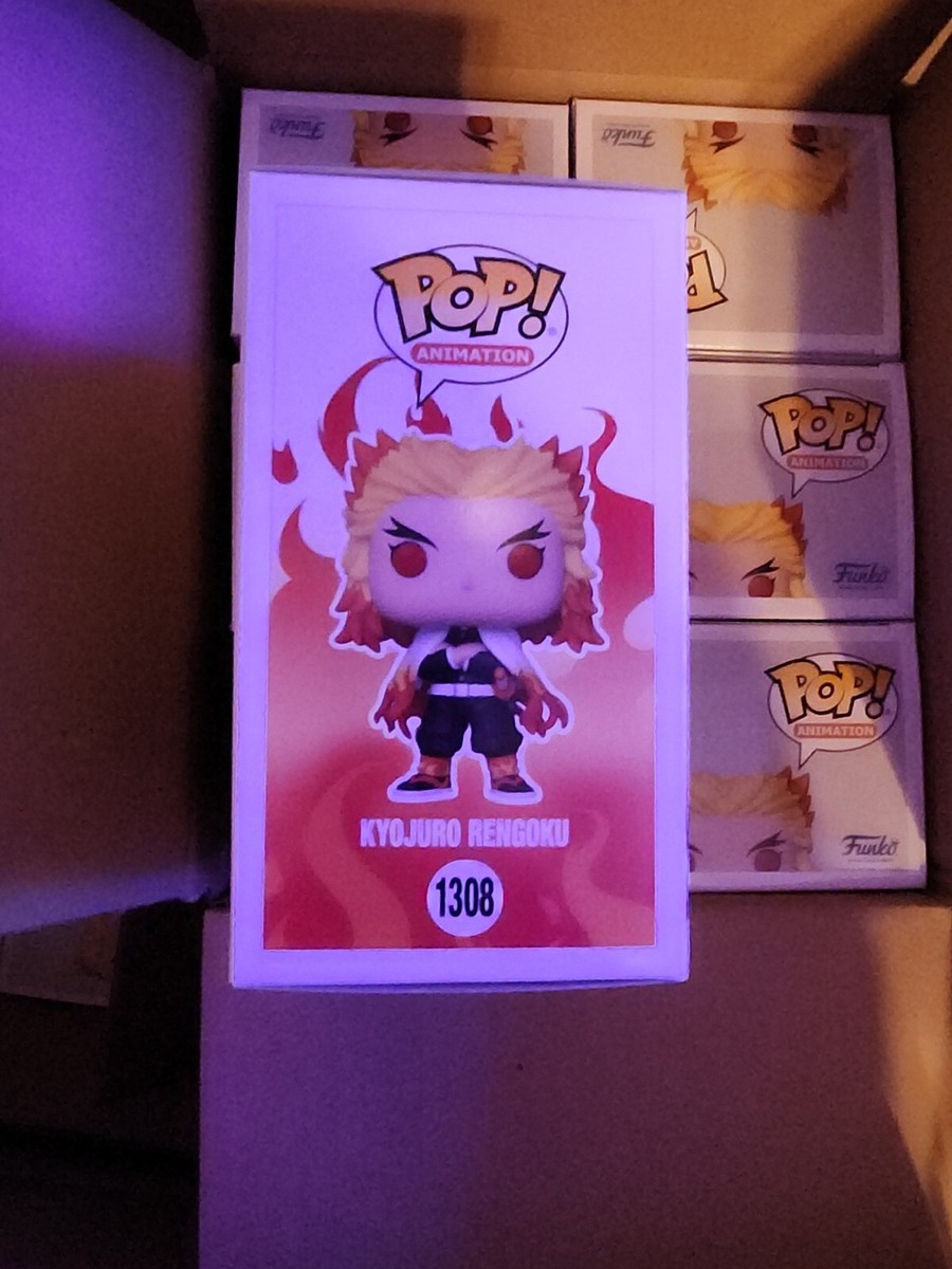 FUNKO POP! DEMON Slayer Kyojuro Rengoku GITD #1308 Walmart EXCLSV w