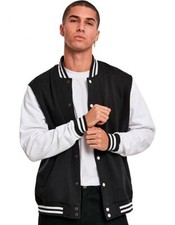 Herren Collegejacke College Sweatjacke Jacke schwarz