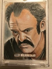 THE WALKING DEAD SKETCH CARD OF SIMON BY REBECCA SHARP