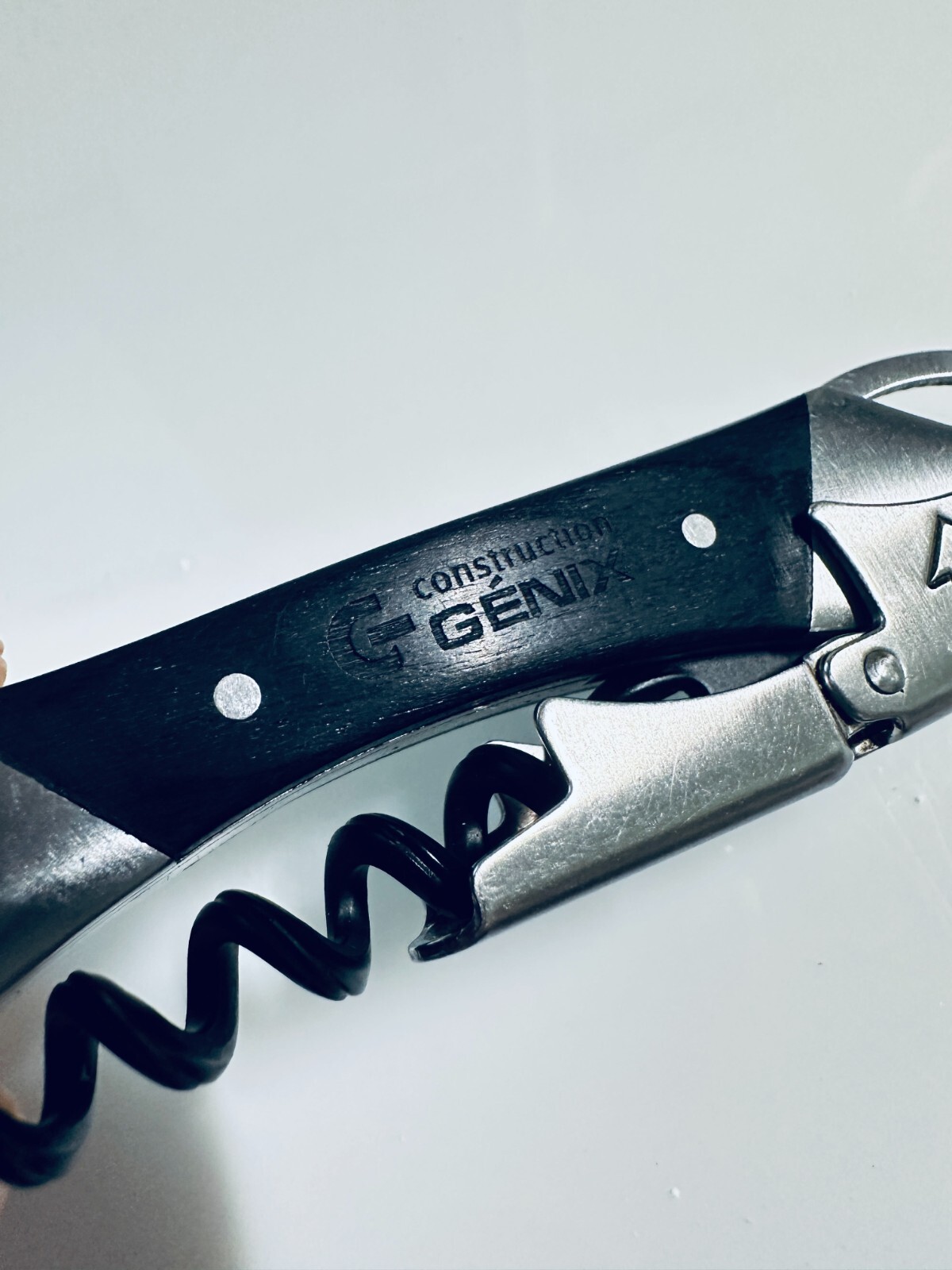 Swissmar GENIX CONSTRUCTIONS Ebony Wood Waiters Corkscrew Wine Key Opener