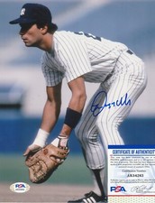 LEE MAZZILLI   NEW YORK YANKEES  PSA AUTHENTICATED  ACTION SIGNED 8x10
