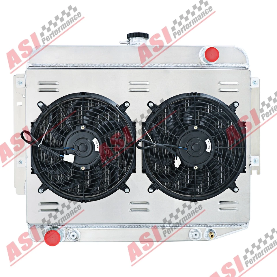 Relé de ventilador de cubierta de radiador de 3 filas para Dodge Charger 500 R/T 1966-69 7,0 L 7,2 L AT Foto 2 de 4
