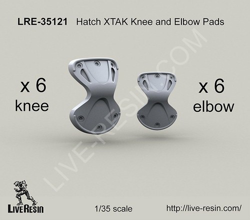 Live Resin LR-35121 1/35 X-Tak Knee and Elbow Pads