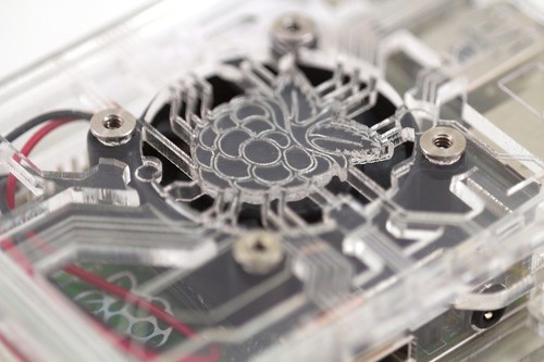 Zebra Virtue Fan Case ~ Crystal ~ for Raspberry Pi 4B, 3B+, B and B+ - Picture 4 of 7