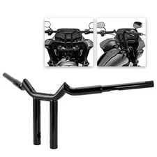 10" Rise T-bar Handlebar For Harley-Davidson Dyna Softail Deluxe FLSTN 1996-2024